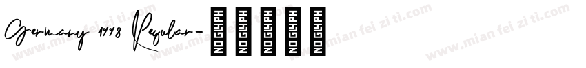 Germany 1998 Regular字体转换